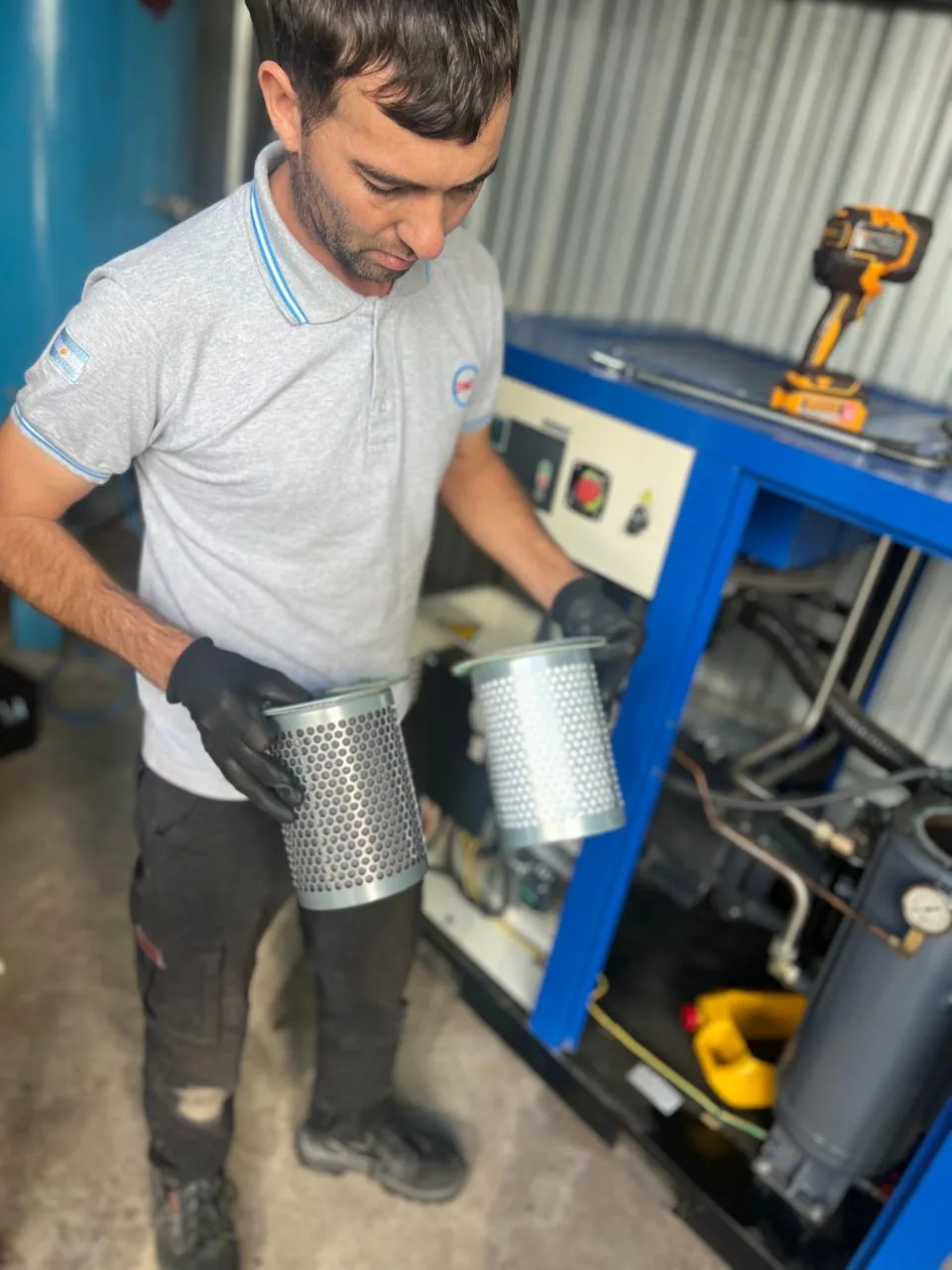 Mantenimiento filtros compresor — INDUAIR